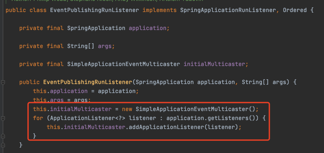 EventPublishingRunListener