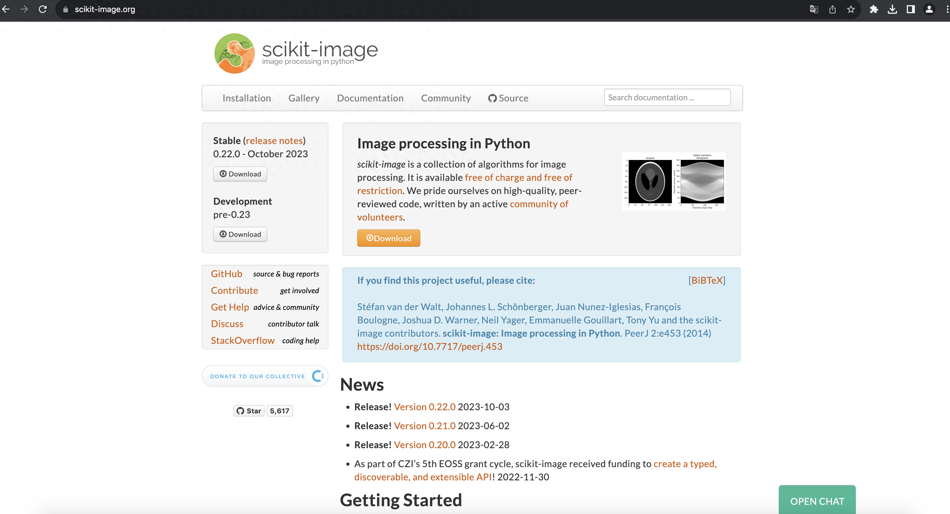 Scikit-Image 官网