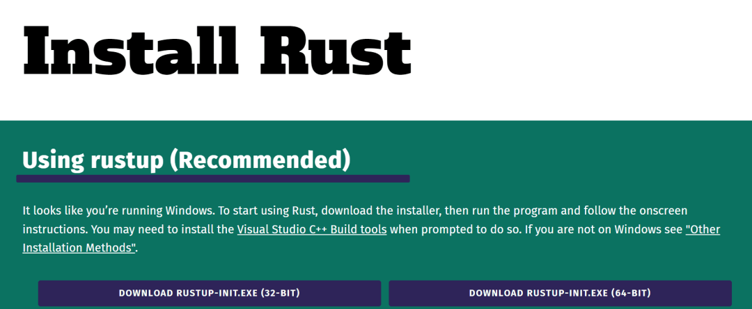 图片来自Install Rust