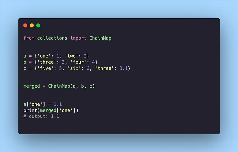 使用Python ChainMap的示例