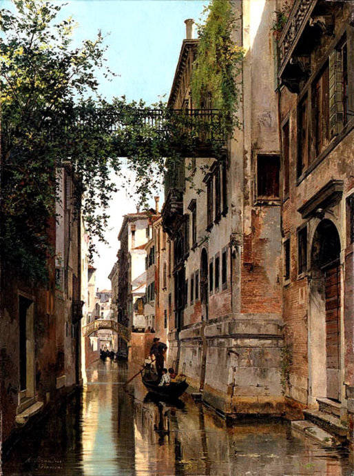 捷克斯洛伐克 Antonietta Brandeis 的建筑画作品欣赏.jpg
