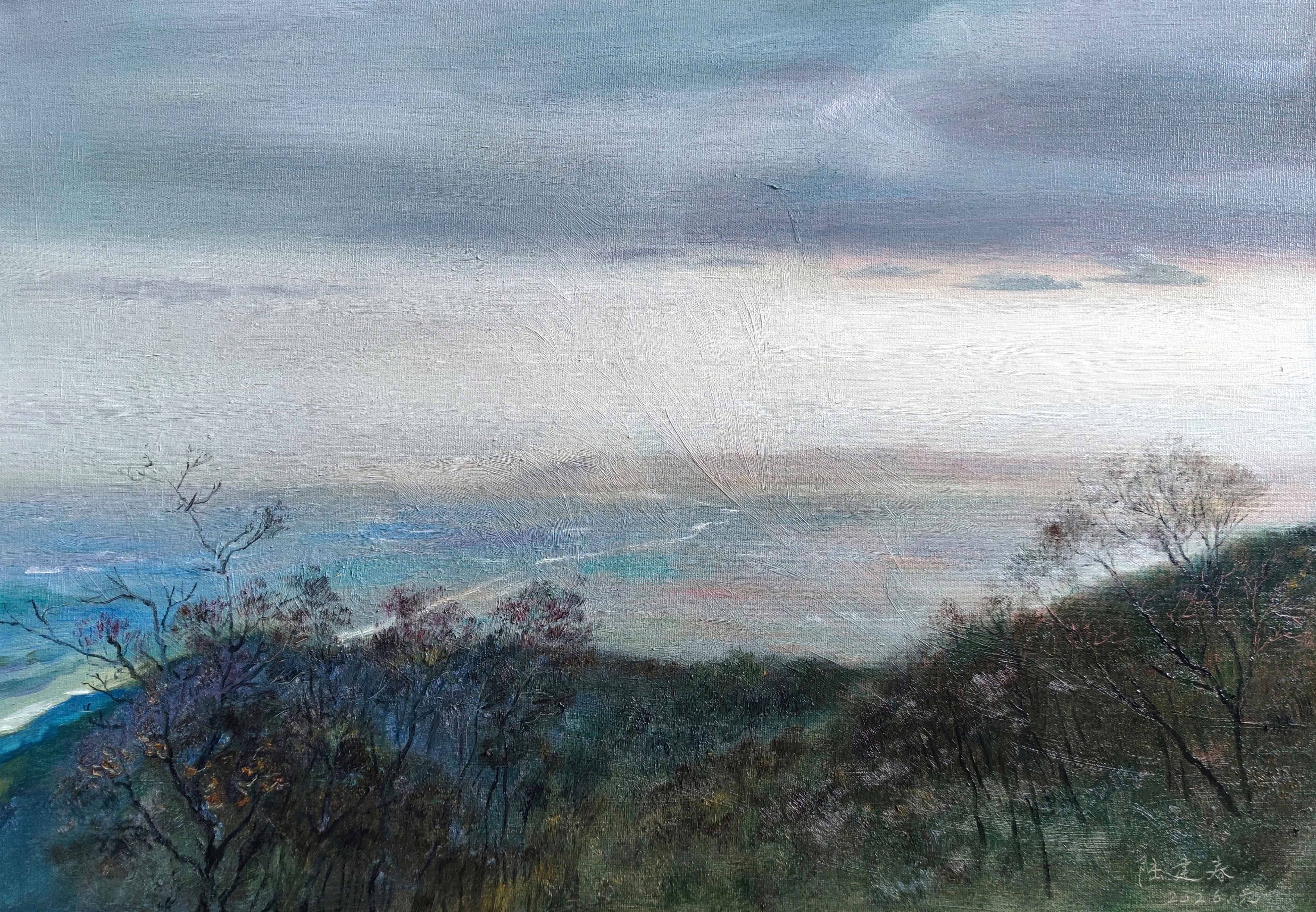 油画《暮云欲雪》之一，70x50厘米.jpg