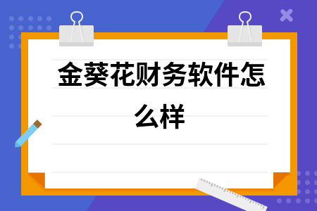 金葵花财务软件怎么样