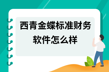 西青金蝶标准财务软件怎么样