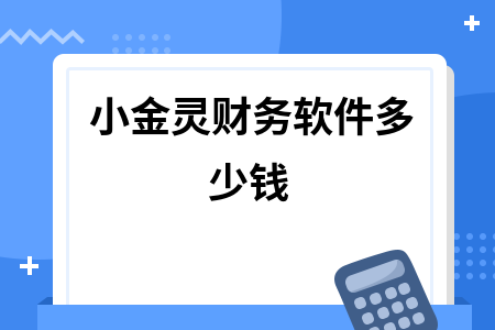 小金灵财务软件多少钱