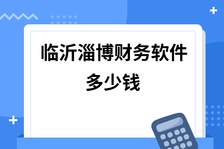 临沂淄博财务软件多少钱