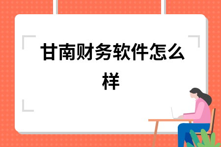 甘南财务软件怎么样