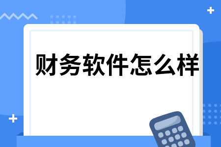 财务软件怎么样