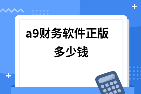 a9财务软件正版多少钱