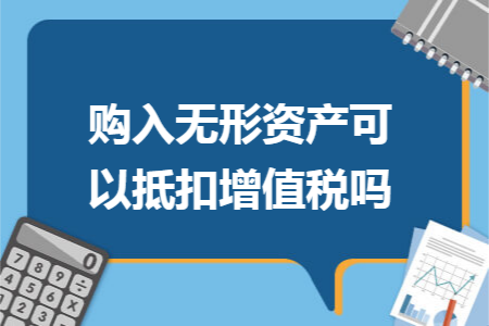 购入无形资产可以抵扣增值税吗