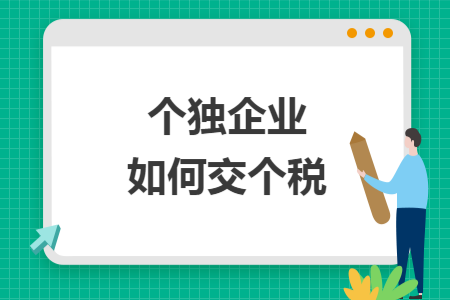 个独企业如何交个税