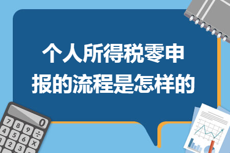 个人所得税零申报的流程是怎样的