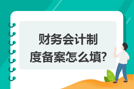 财务会计制度备案怎么填?