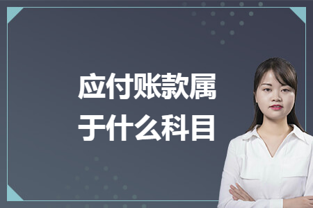 应付账款属于什么科目