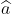 \widehat{a}