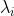 \lambda _{i}