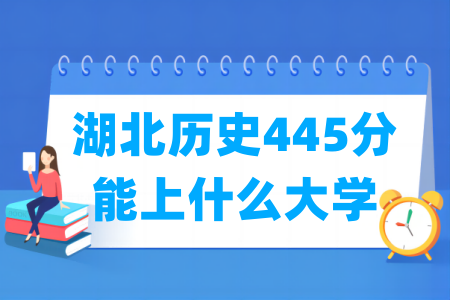 2024湖北历史445分能上什么大学？
