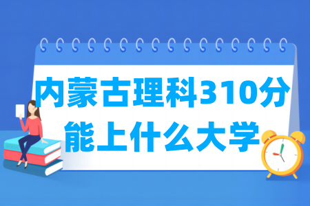2024内蒙古理科310分能上什么大学？
