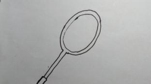 羽毛球怎么画