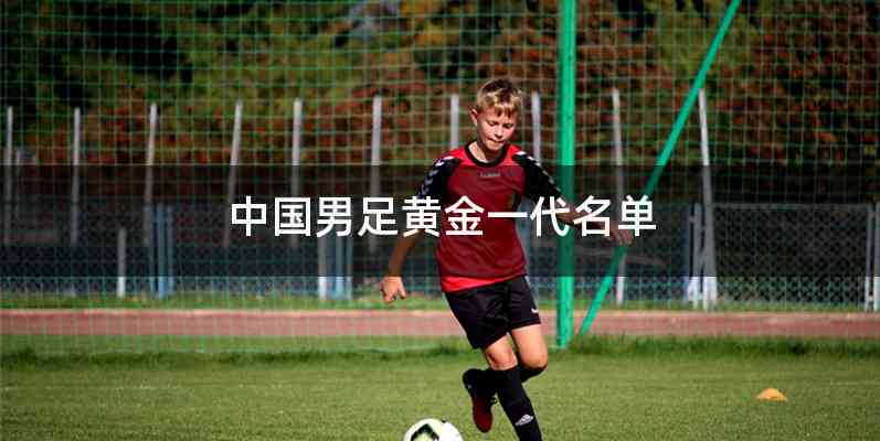 中国男足黄金一代名单