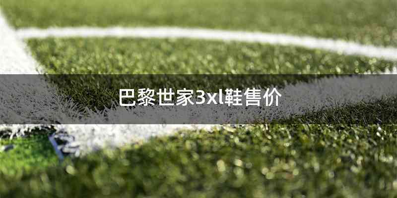 巴黎世家3xl鞋售价