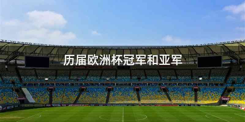 历届欧洲杯冠军和亚军