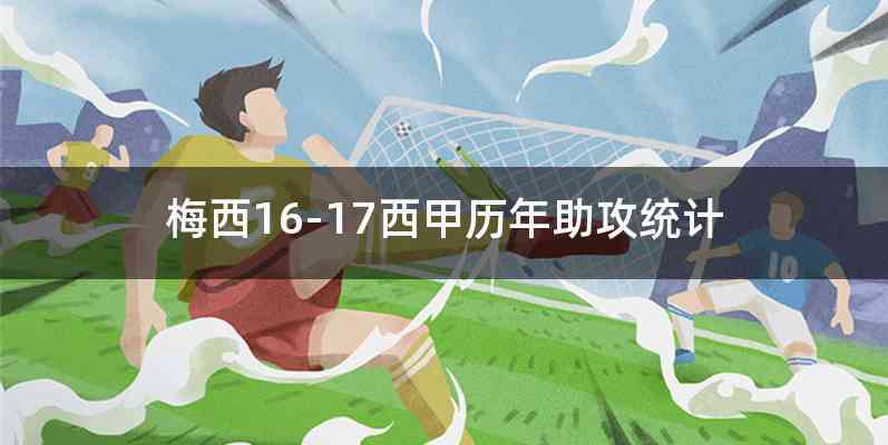 梅西16-17西甲历年助攻统计