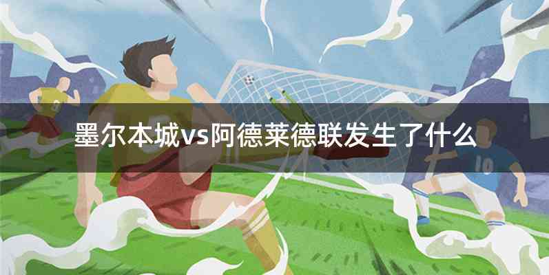 墨尔本城vs阿德莱德联发生了什么