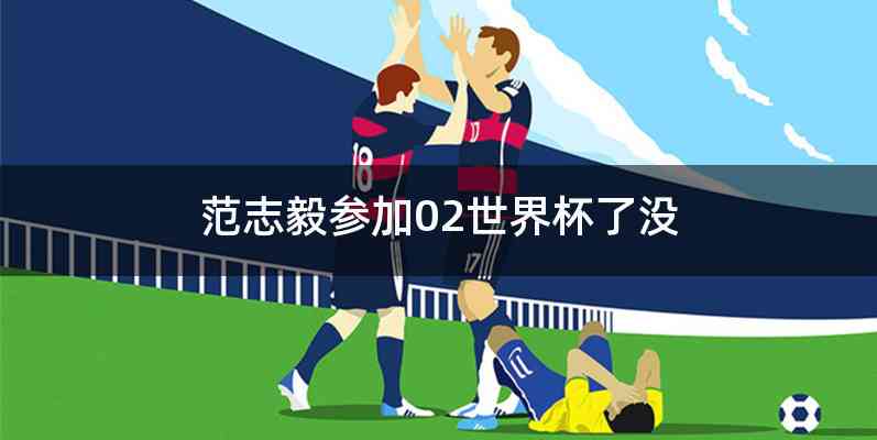 范志毅参加02世界杯了没