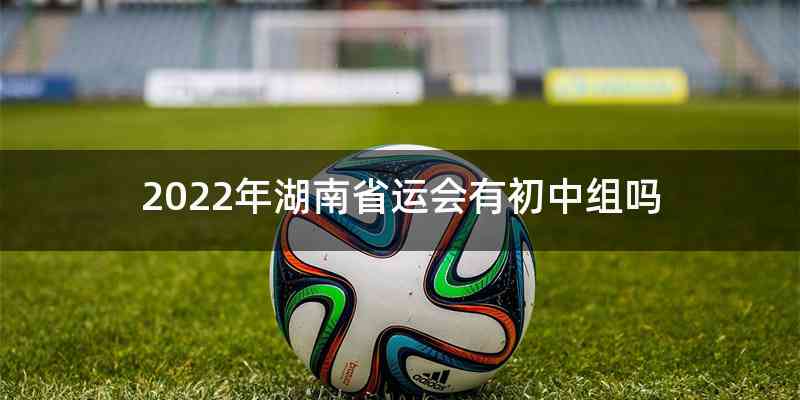 2022年湖南省运会有初中组吗