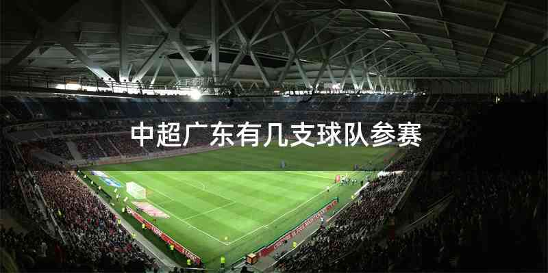 中超广东有几支球队参赛