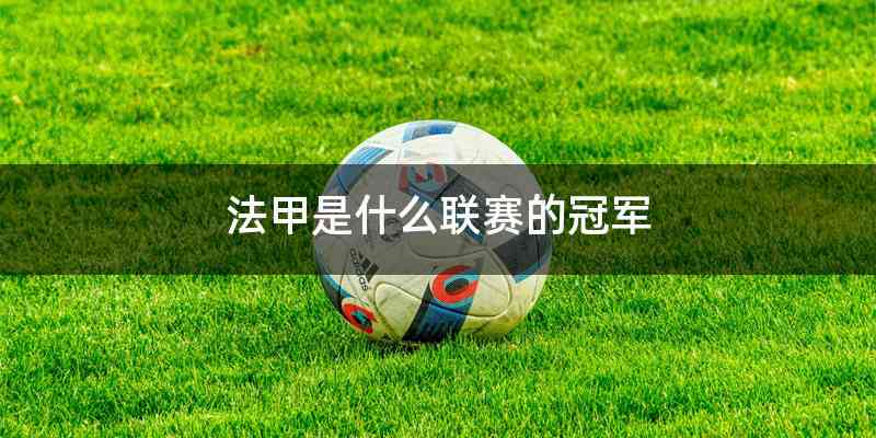 法甲是什么联赛的冠军