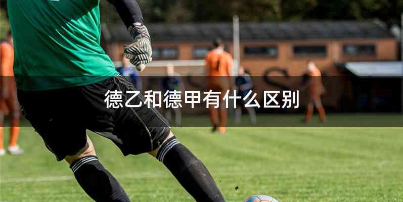 德乙和德甲有什么区别