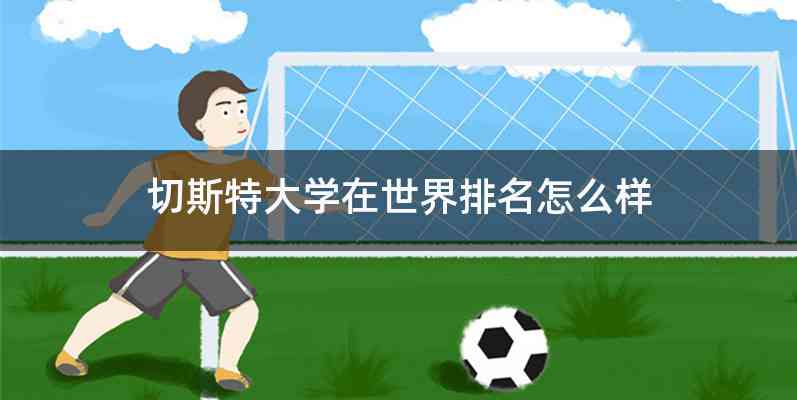 切斯特大学在世界排名怎么样