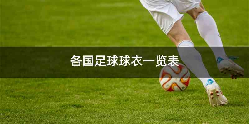 各国足球球衣一览表