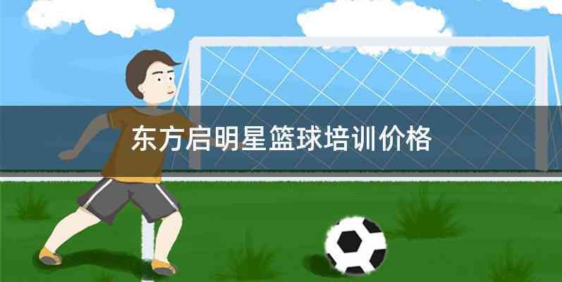 东方启明星篮球培训价格