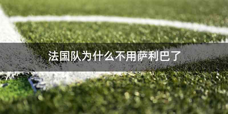 法国队为什么不用萨利巴了