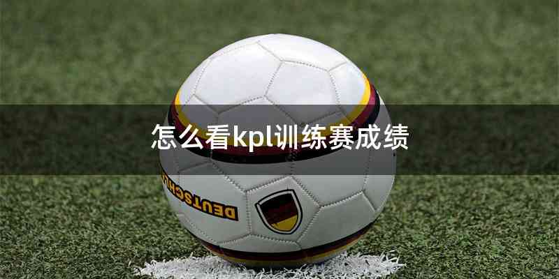 怎么看kpl训练赛成绩