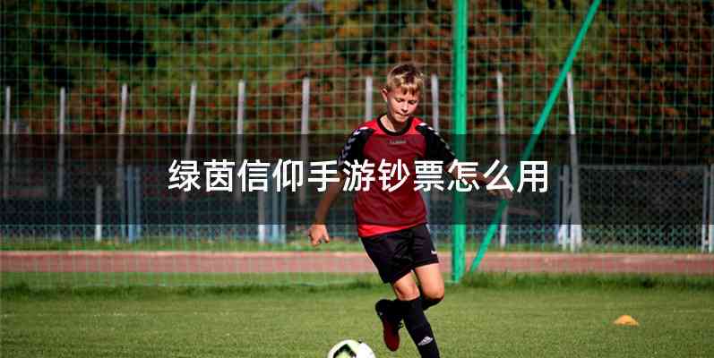 绿茵信仰手游钞票怎么用