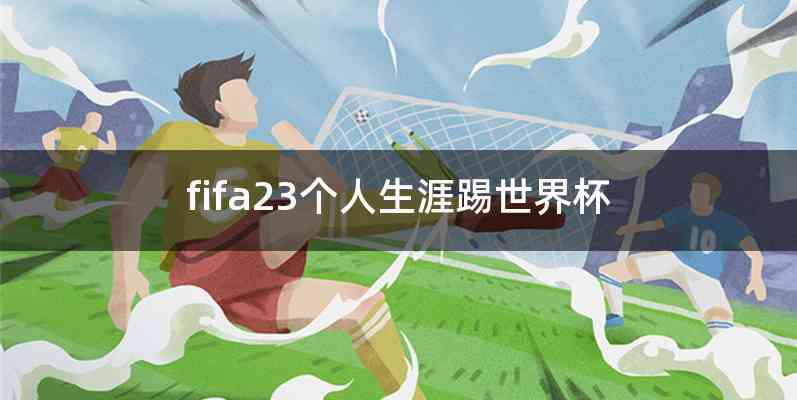 fifa23个人生涯踢世界杯