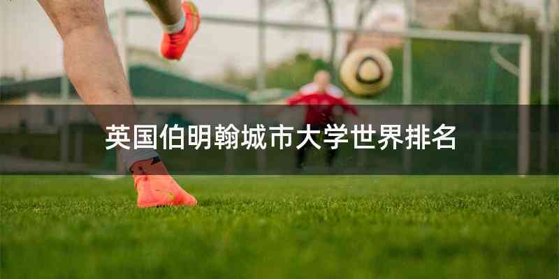 英国伯明翰城市大学世界排名