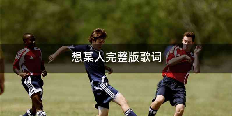 想某人完整版歌词
