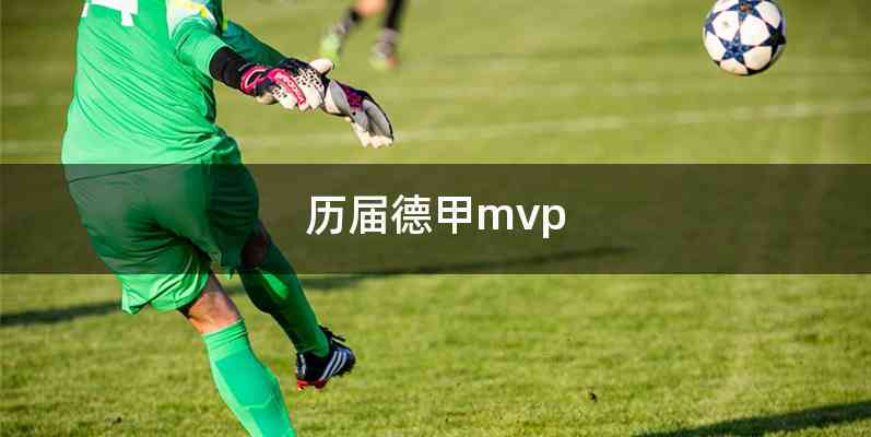 历届德甲mvp