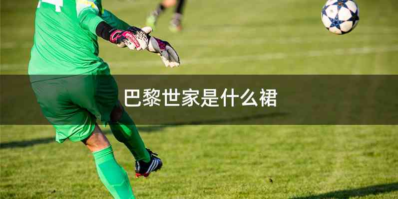巴黎世家是什么裙