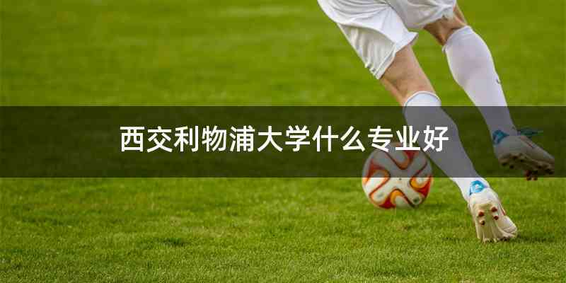 西交利物浦大学什么专业好