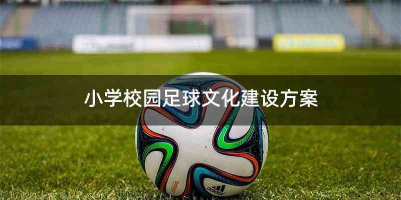 小学校园足球文化建设方案