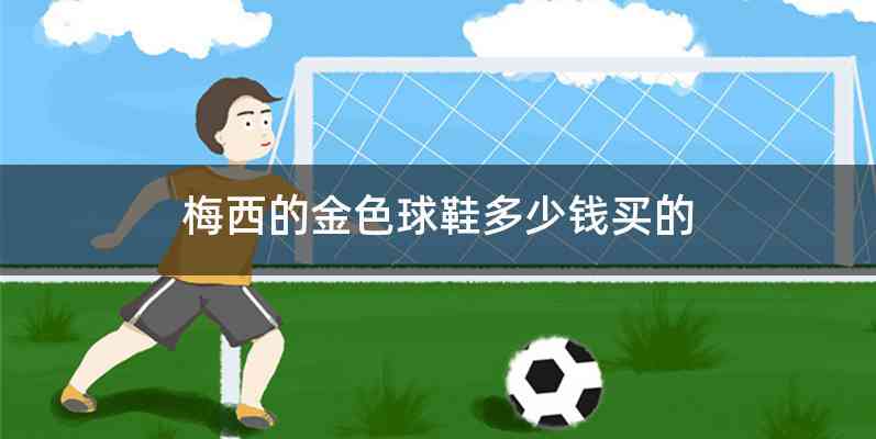 梅西的金色球鞋多少钱买的