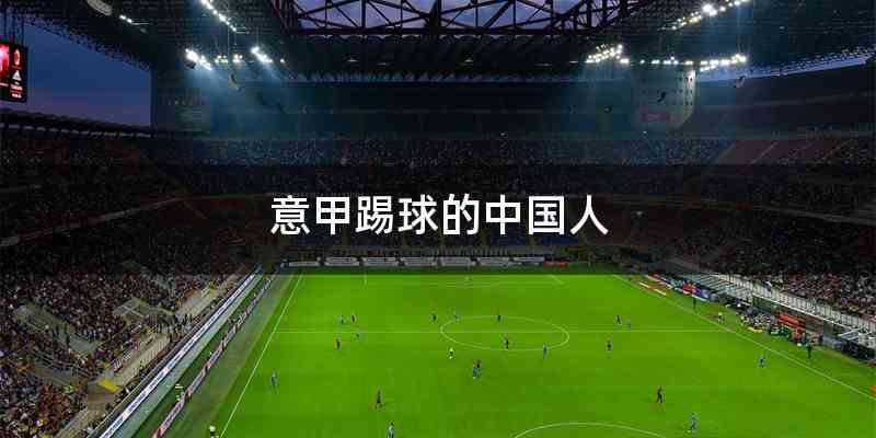 意甲踢球的中国人