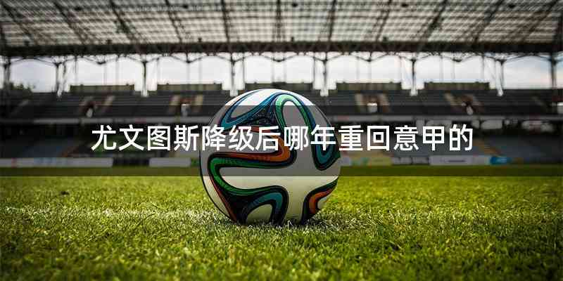 尤文图斯降级后哪年重回意甲的