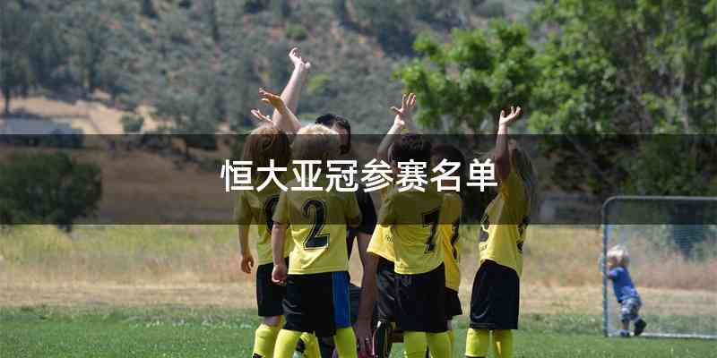 恒大亚冠参赛名单